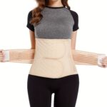 Postpartum Belly Band, Breathable Abdominal Binder, Belly Bandit Support Wrap for Pain Relief and Promotes Healing After Childbirth and Surgery(JD104PB)