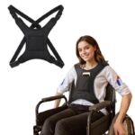 Adjustable Wheelchair Seat Belt for Adults,Wheelchair Chest Harness Safety Belt for Elderly and Disabled,Torso Support Vest Restraint Straps Prevent Sliding（JD106TB）
