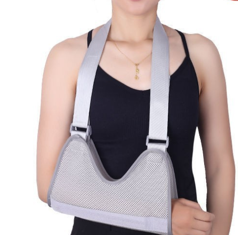 Medical forearm sling, postoperative fixation for arm fractures, breathable mesh shoulder, neck, and wrist brace (JD008AS)