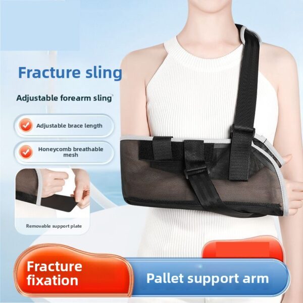 Adjustable medical orthosis, breathable, foldable, shoulder support, mesh arm sling buckle(JD012AS)