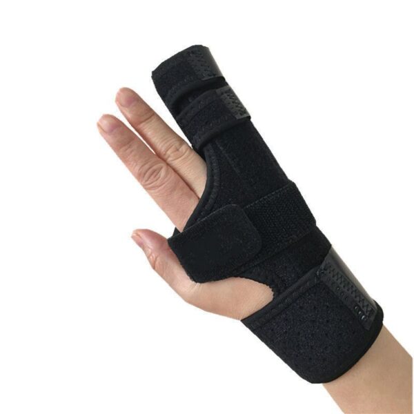 Finger Splint Hand Brace Wrist Band Immobilizer for Boxer Fractures Broken Ring Little Finger Cast Nylon Unisex(JD119FS)