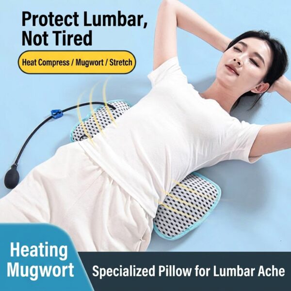 3D Memory Foam Lumbar Support Pillow for Relief From Back Pain and Sciatica Comfortable Ergonomic Breathable Slow-recovery（JD112B）