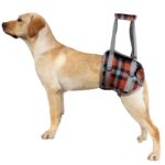 Adjustable Portable Polyester Dog Lift Harness Breathable Plaid Elderly Disable Rehabilitation Pet Leg Support for Front Back（JD006DC）
